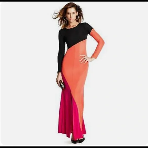 chinese dress ladies MARCIANO BY GUESS NEW GRENADA AMAZONIA MAXI DRESS DAYDREAM | Online Outlet
